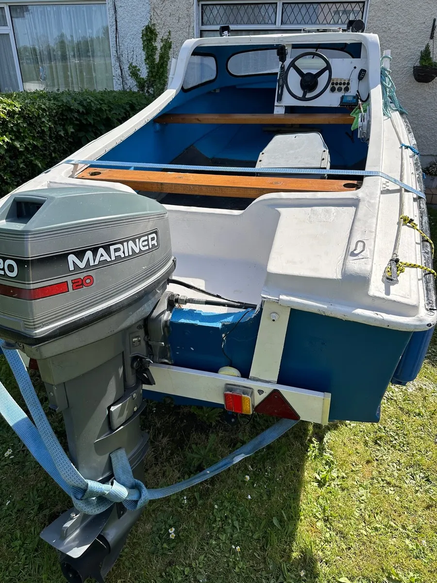 15ft boat and trailer - Image 2