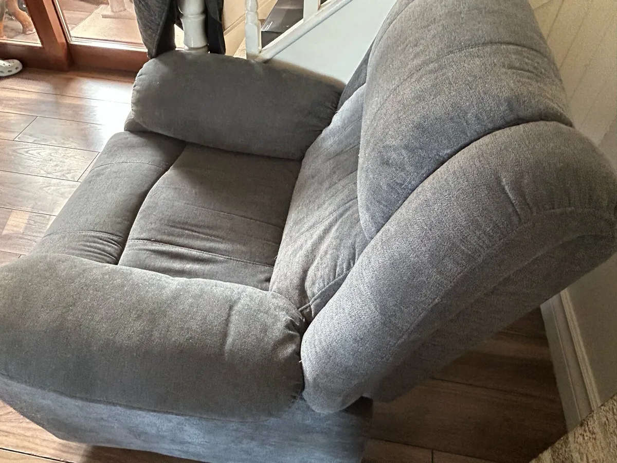 Grey recliner chair - Image 1