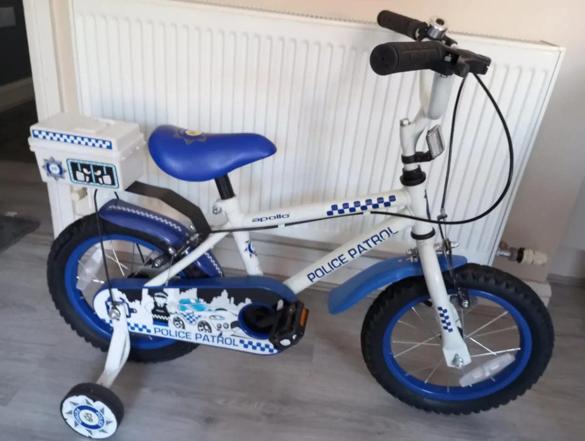 Kids police bike size 14 inch wheels - Image 1