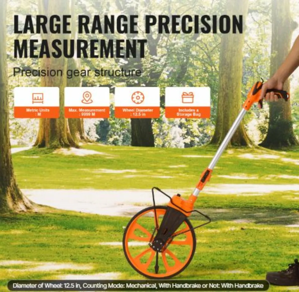 Measuring Wheel in Inches,317.5 mm Diameter Wheel - Image 2