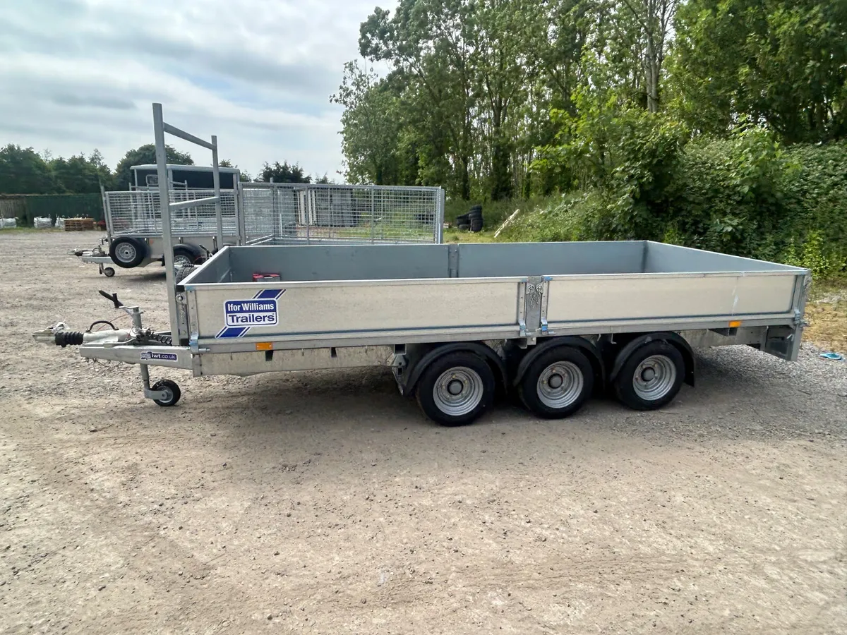 New Ifor Williams 14x6.6 Dropside Tri- Axle - Image 1