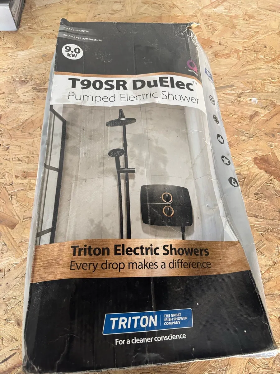 Triton T90SR Electric Shower Black - Image 4