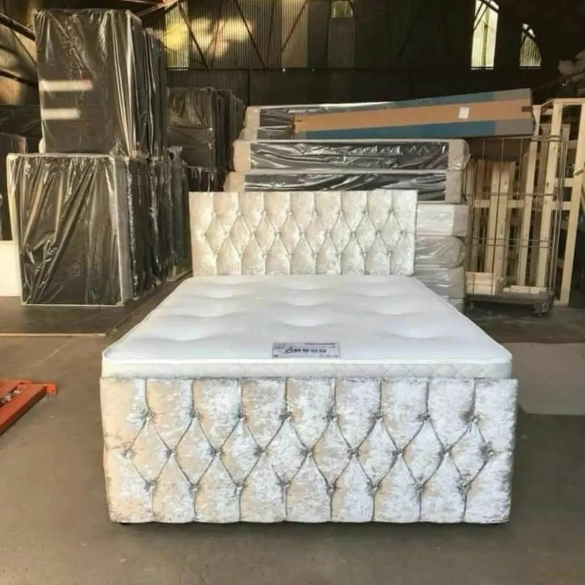 Free Delivery Sandy Divan Beds with mattresses - Image 1