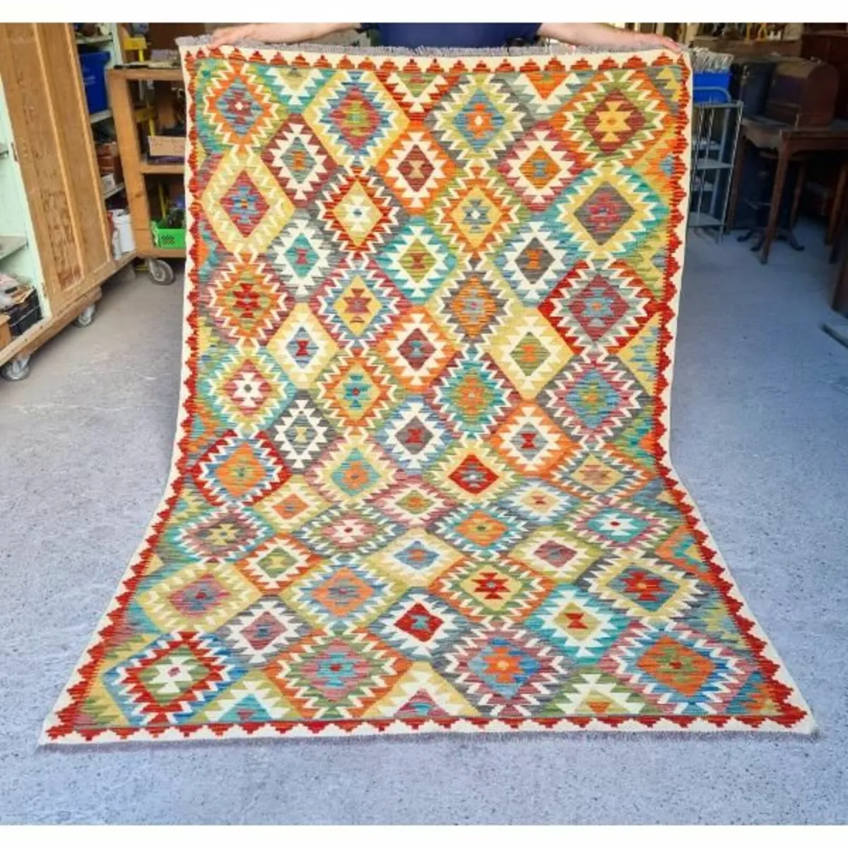 Kelim Rug – KASRUG23  253cm x 173cm - Image 1