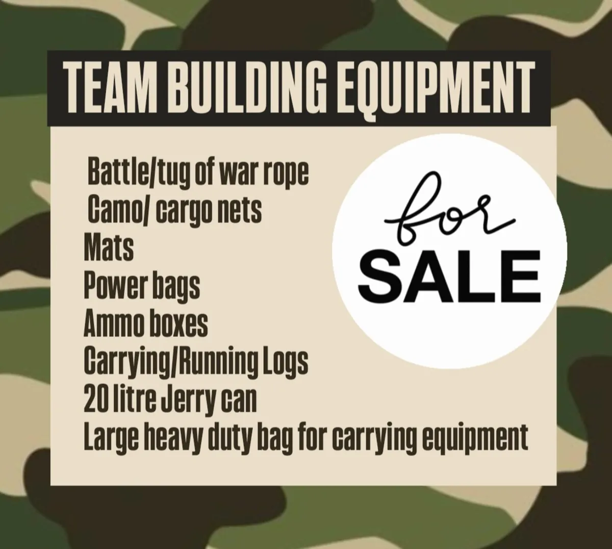 Team Building Equipment - Image 1