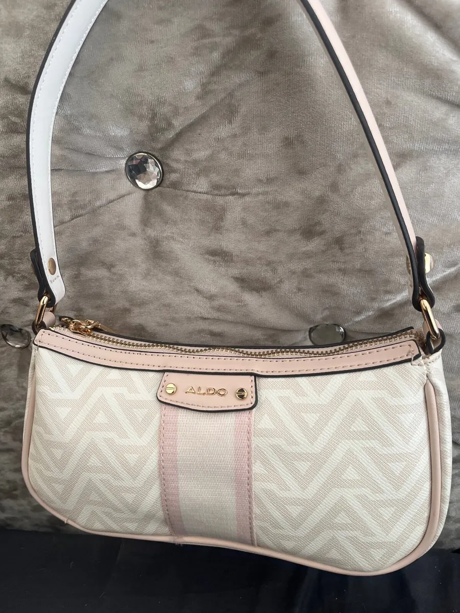 Aldo pink and white shoulder bag - Image 1