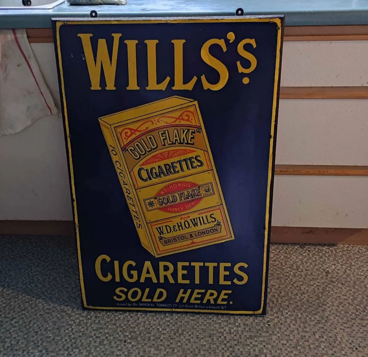 Wills cigarette enamel sign - Image 3