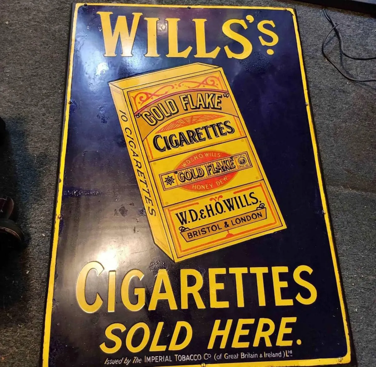 Wills cigarette enamel sign - Image 4