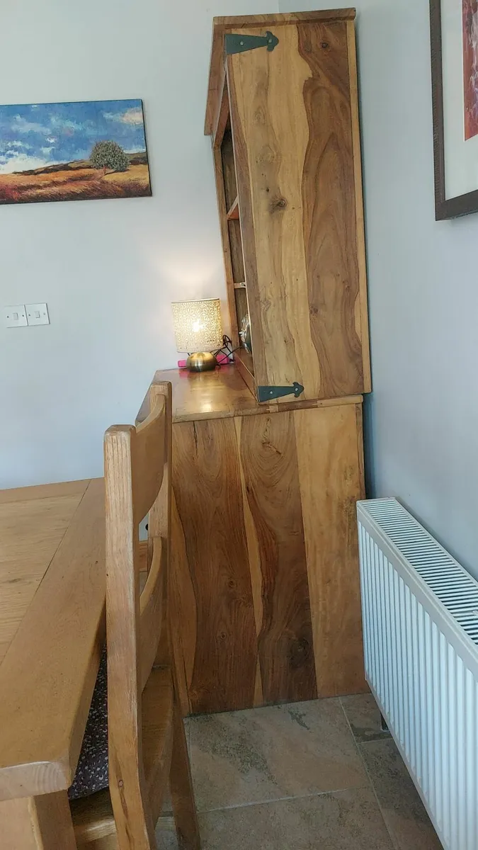 Hardwood kitchen cabinet / dresser - Image 2
