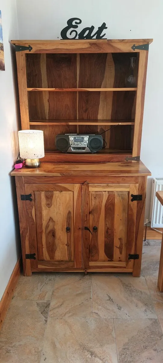 Hardwood kitchen cabinet / dresser - Image 1