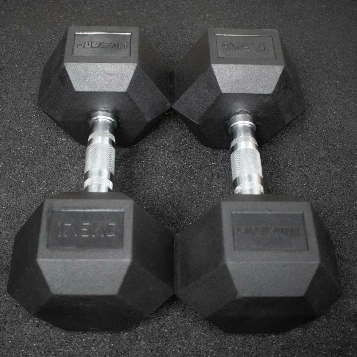 17.5kg hex dumbbells