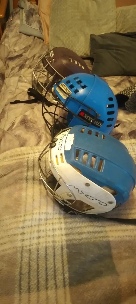 3 hurling helmets all working 40e each - Image 1