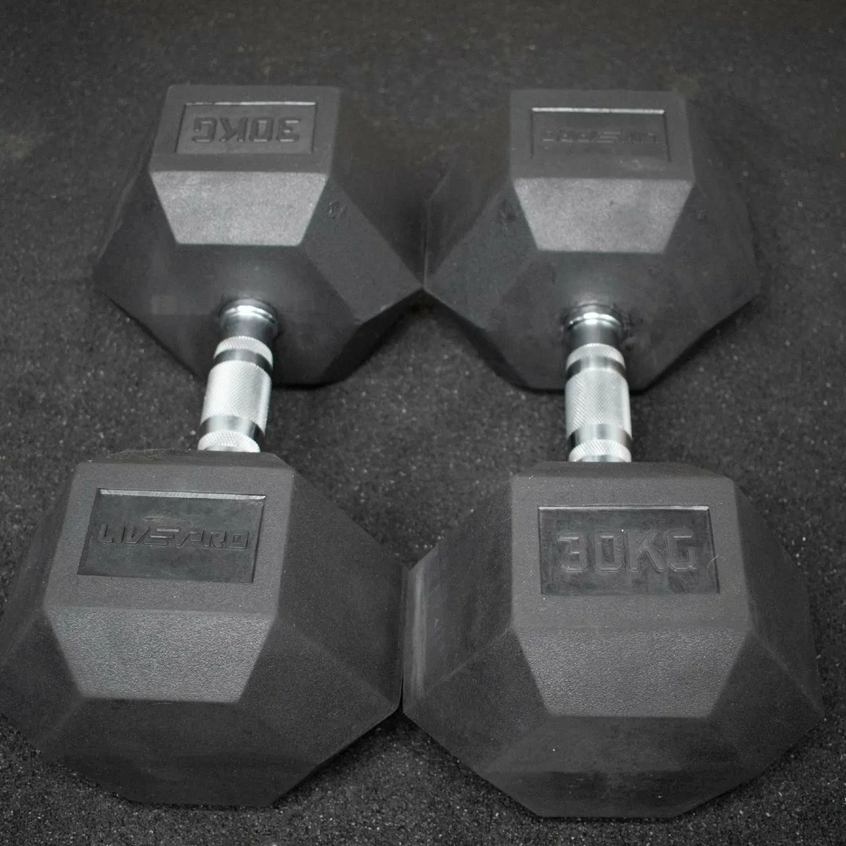 30kg hex dumbbells