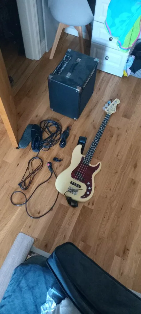 Thmann bass and case with hartke hd50 - Image 1