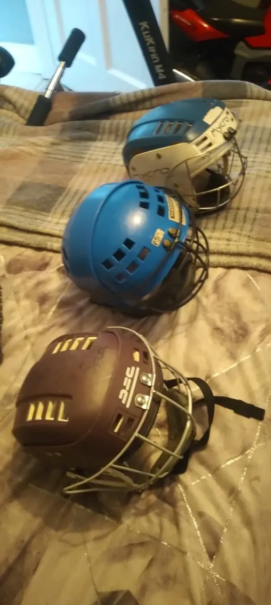 3 hurling helmets all working 40e each - Image 2