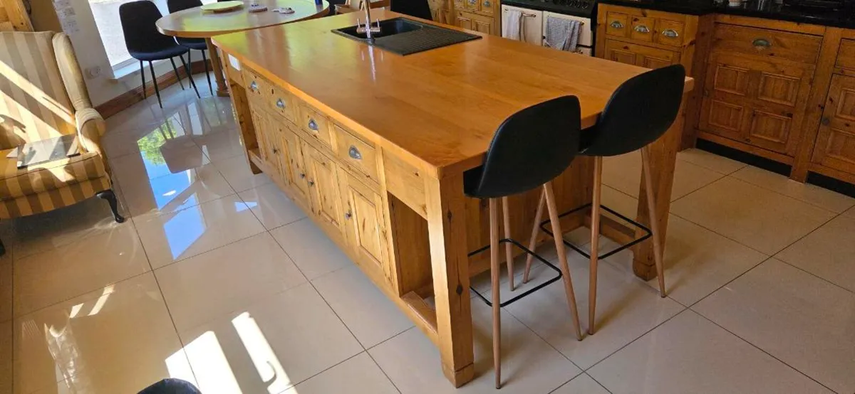 Solid Wood Kitchen Island - Image 3