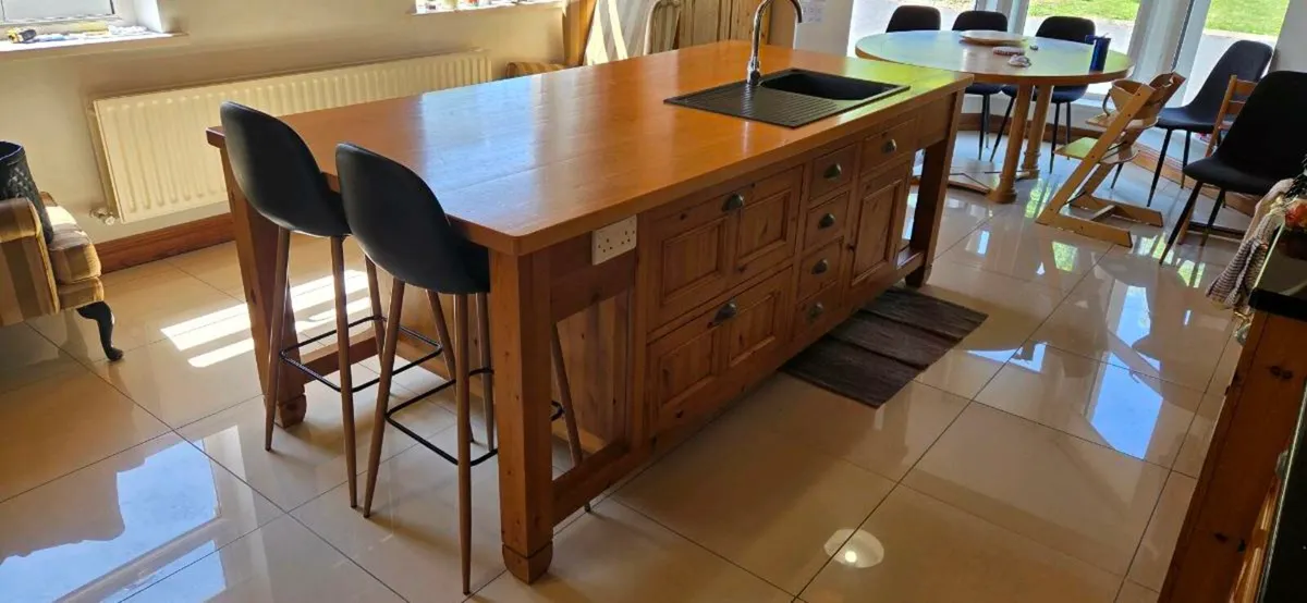 Solid Wood Kitchen Island - Image 4