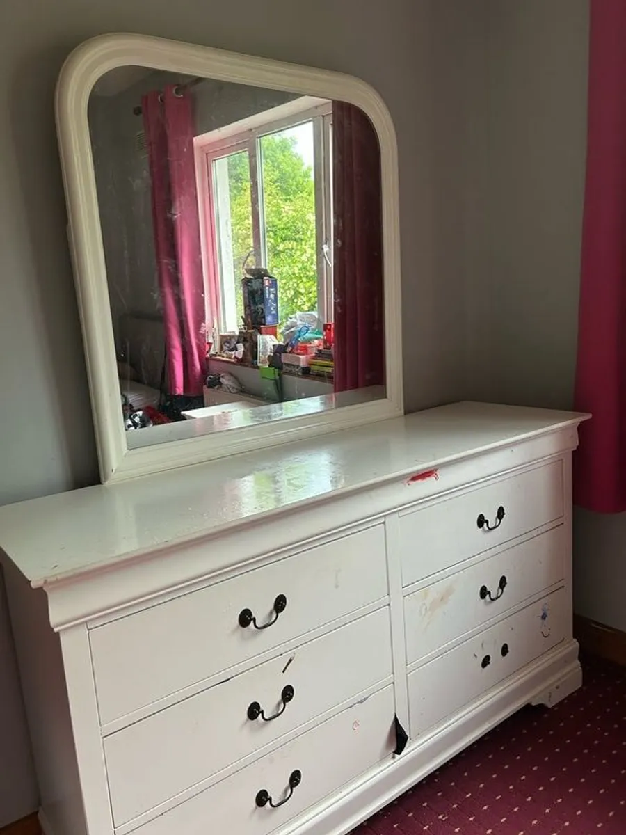 6 drawer dresser & mirror - Image 3