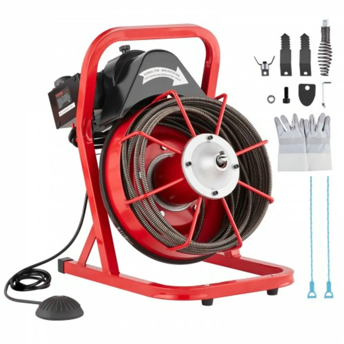 Drain Cleaner Machine Drain Auger 50FT x 3/8 Inch - Image 1