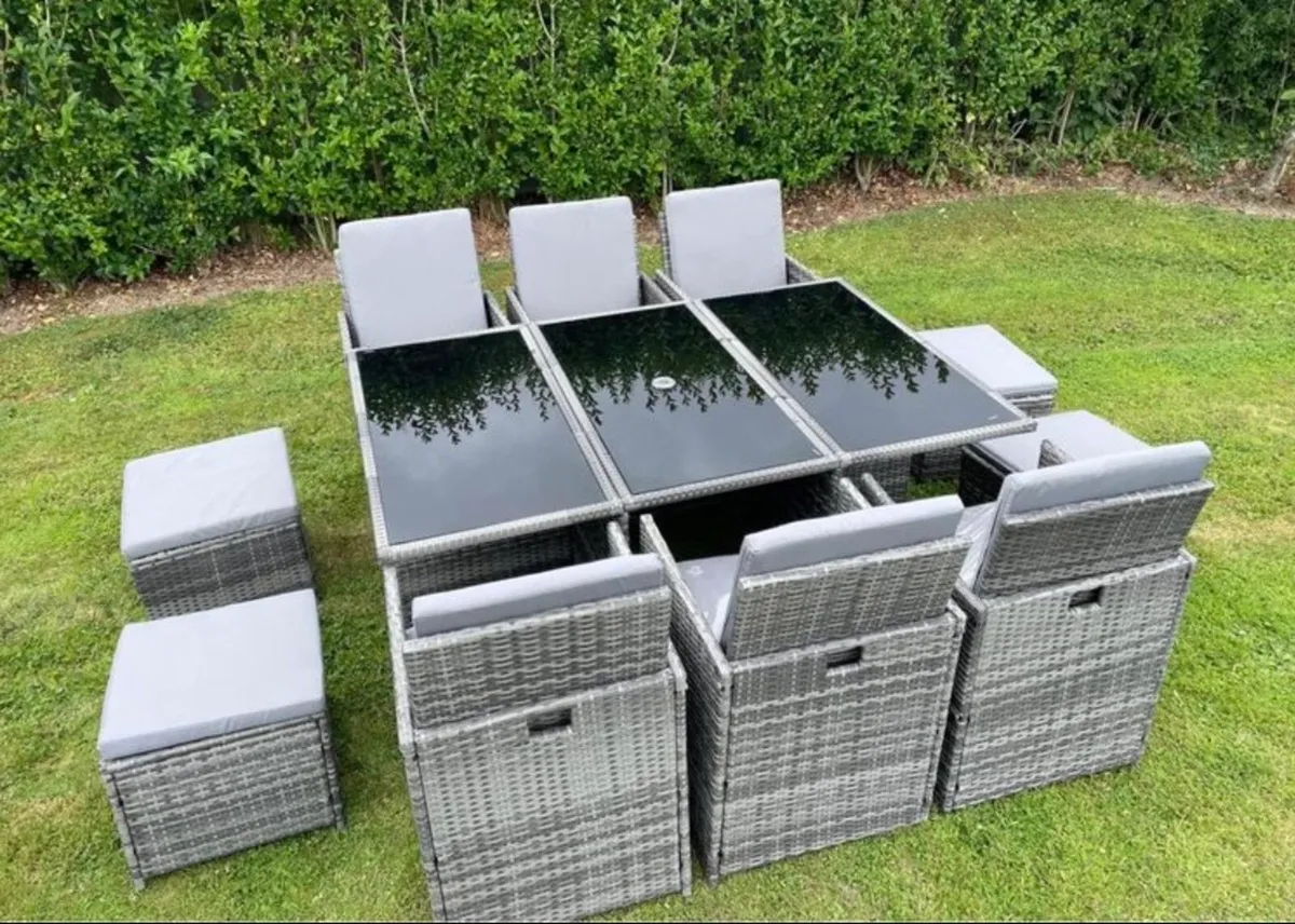 NEW CUBE GARDEN RATTAN FURNITURE SET - DELIVERY - Image 1