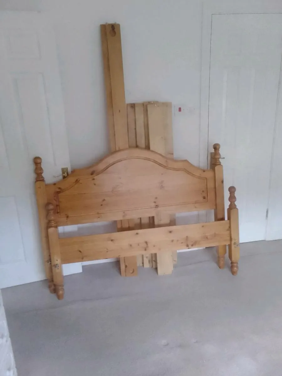Bed Double Pine 4 ft 6"