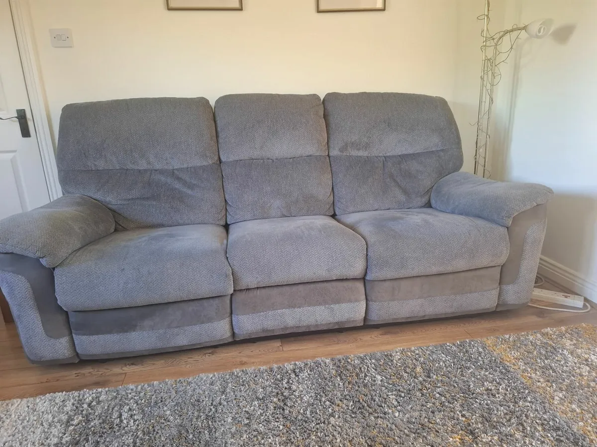 2 and 3 sofa set grey - Image 3