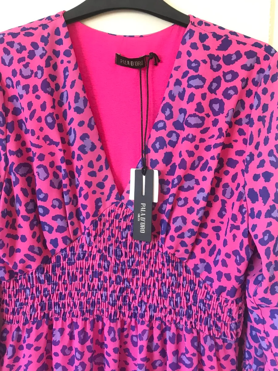 New Pink & Purple Pala D’Oro Dress. Size10/12 - Image 2