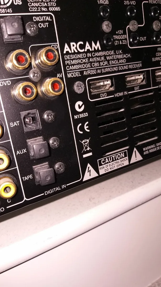 Arcam avr.Hi.End.Amplifier 7x120 Watts Per.Channel - Image 1