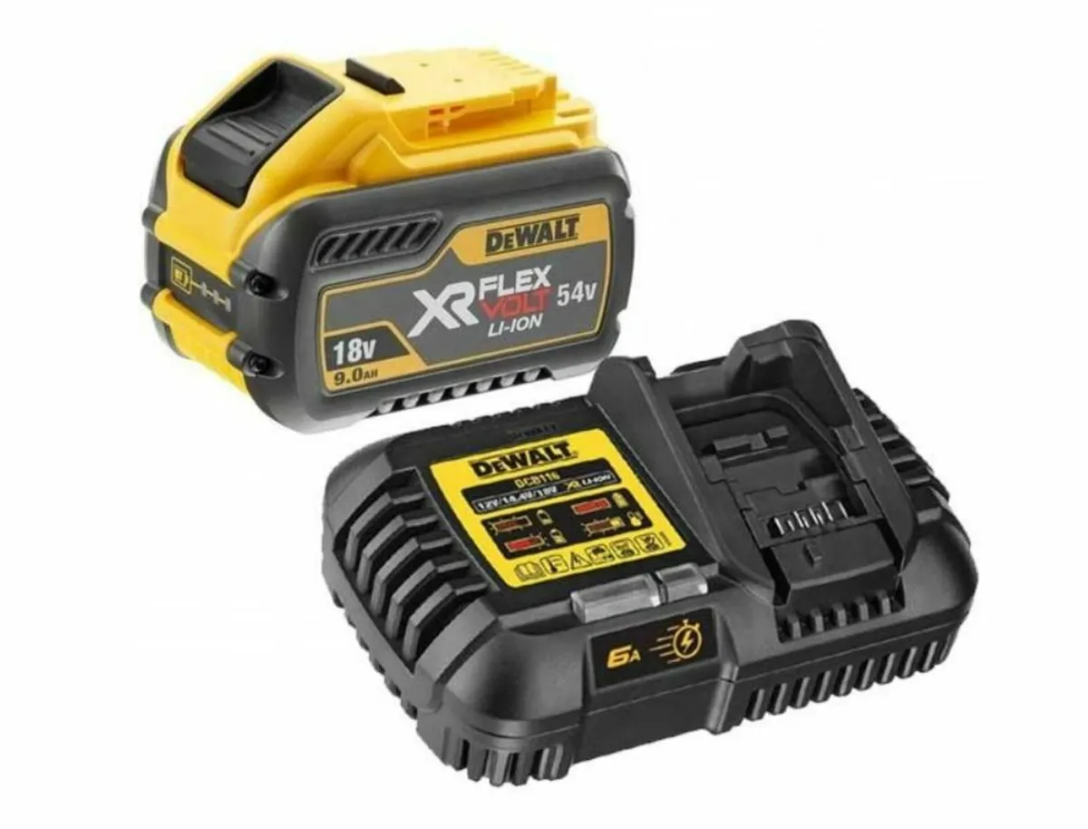Dewalt DCB547 54v XR Flexvolt 9ah Battery & DCB116
