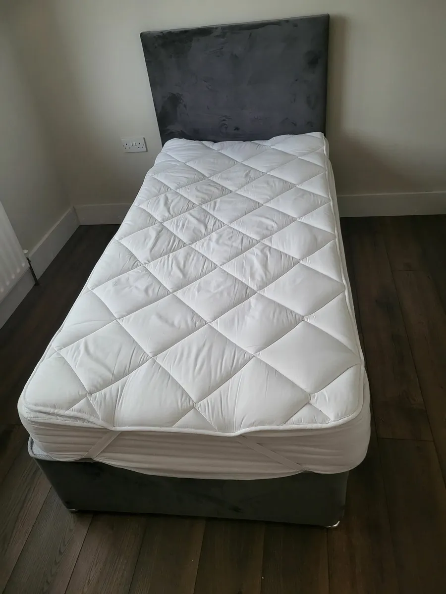 Single Bed Divan Base with Mattress - Image 4