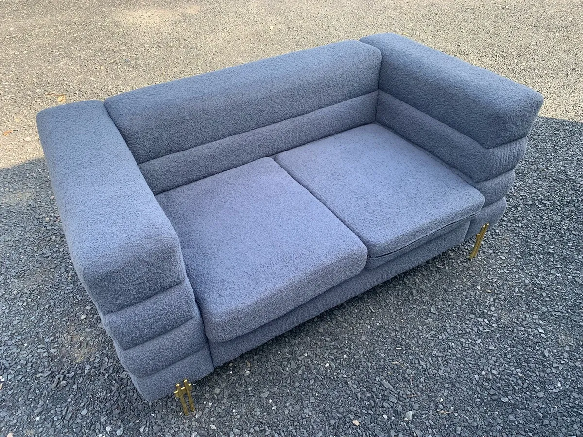 Blue Two seater sofa - Image 1