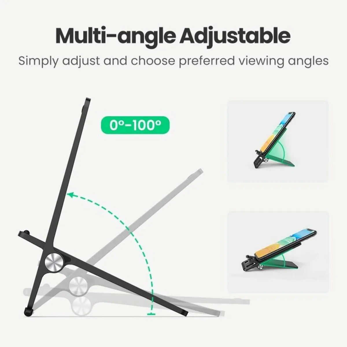 📱 UGREEN Phone Stand with Cable Support – Sturdy - Image 2
