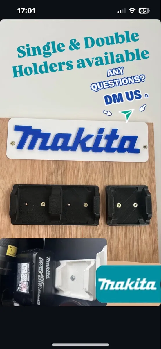 Makita Double Battery Holders - Image 2
