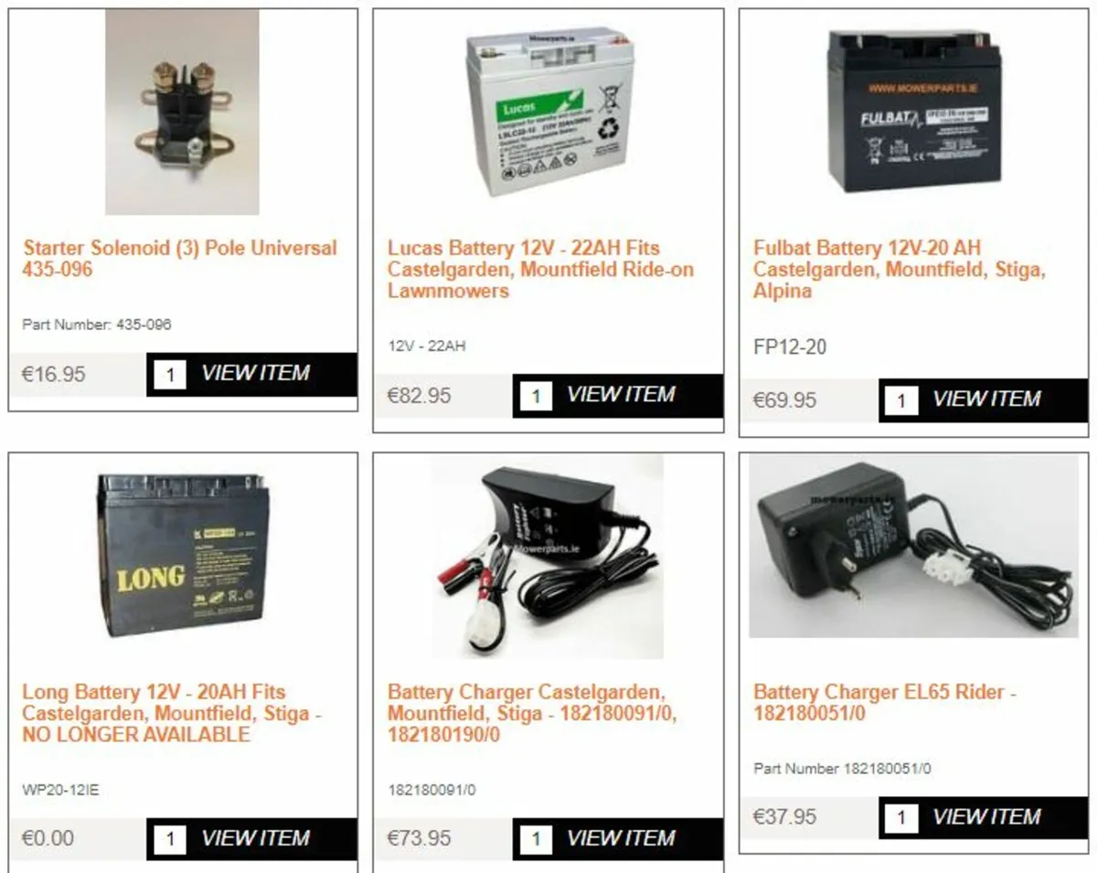 Castelgarden Mountfield Stiga Honda Parts - Image 4