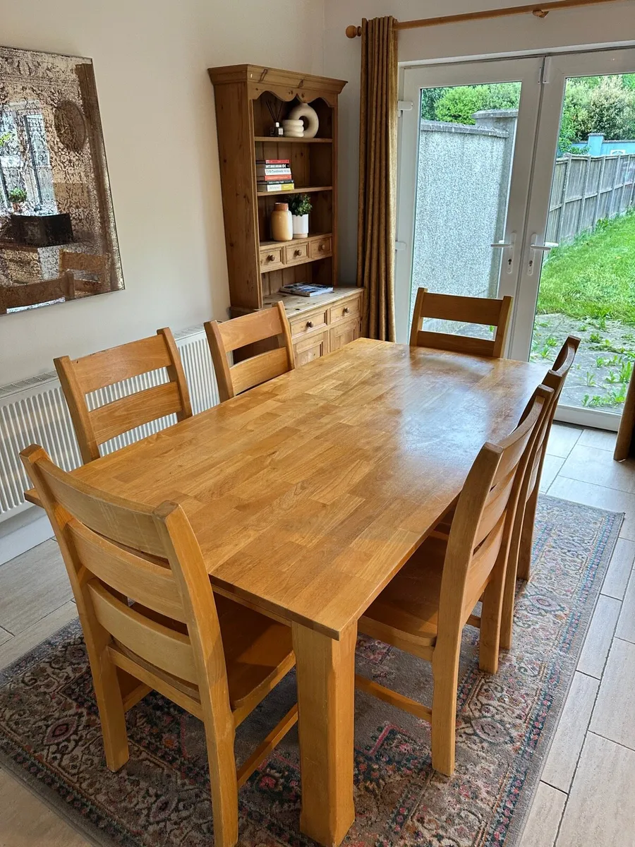 Dining table and chairs