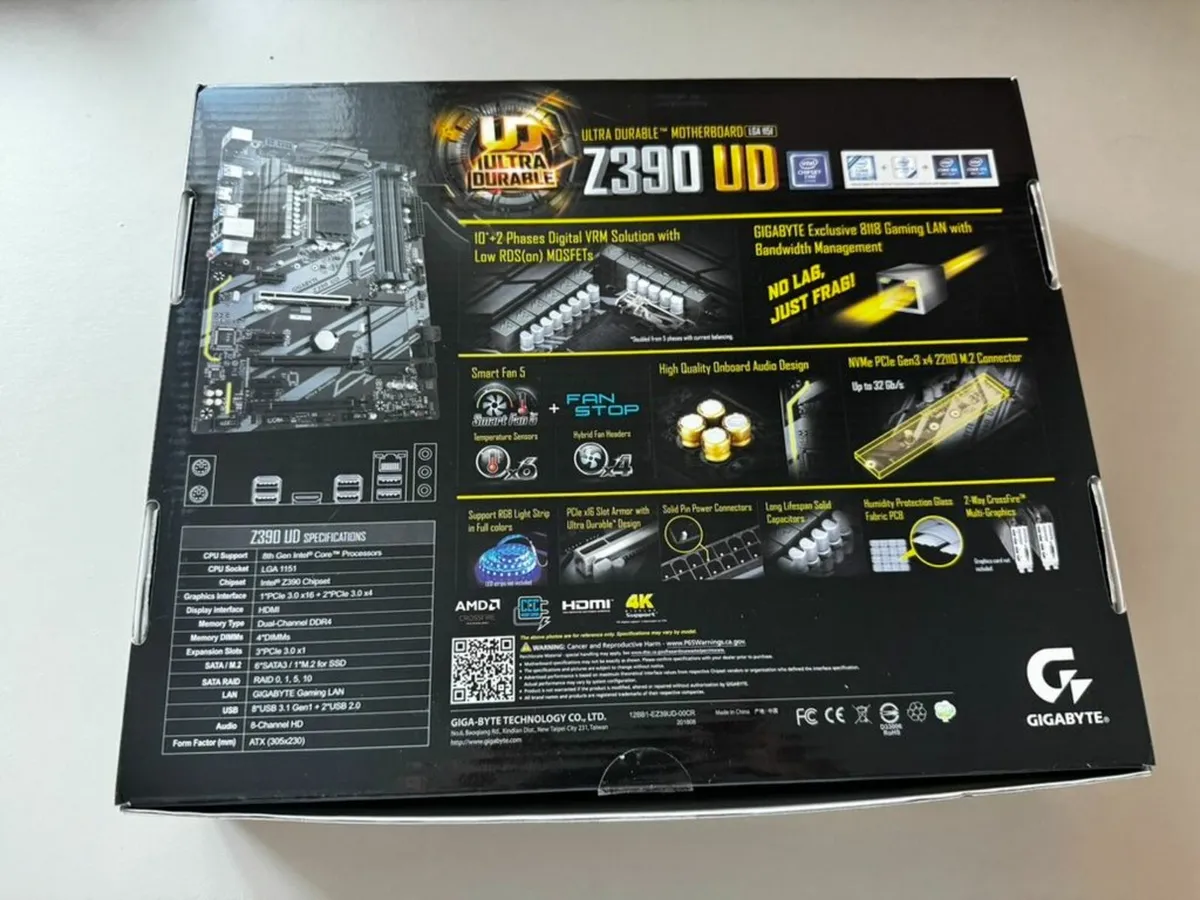 Gigabyte Z390 UD Motherboard + Intel Core i5-9600K - Image 4