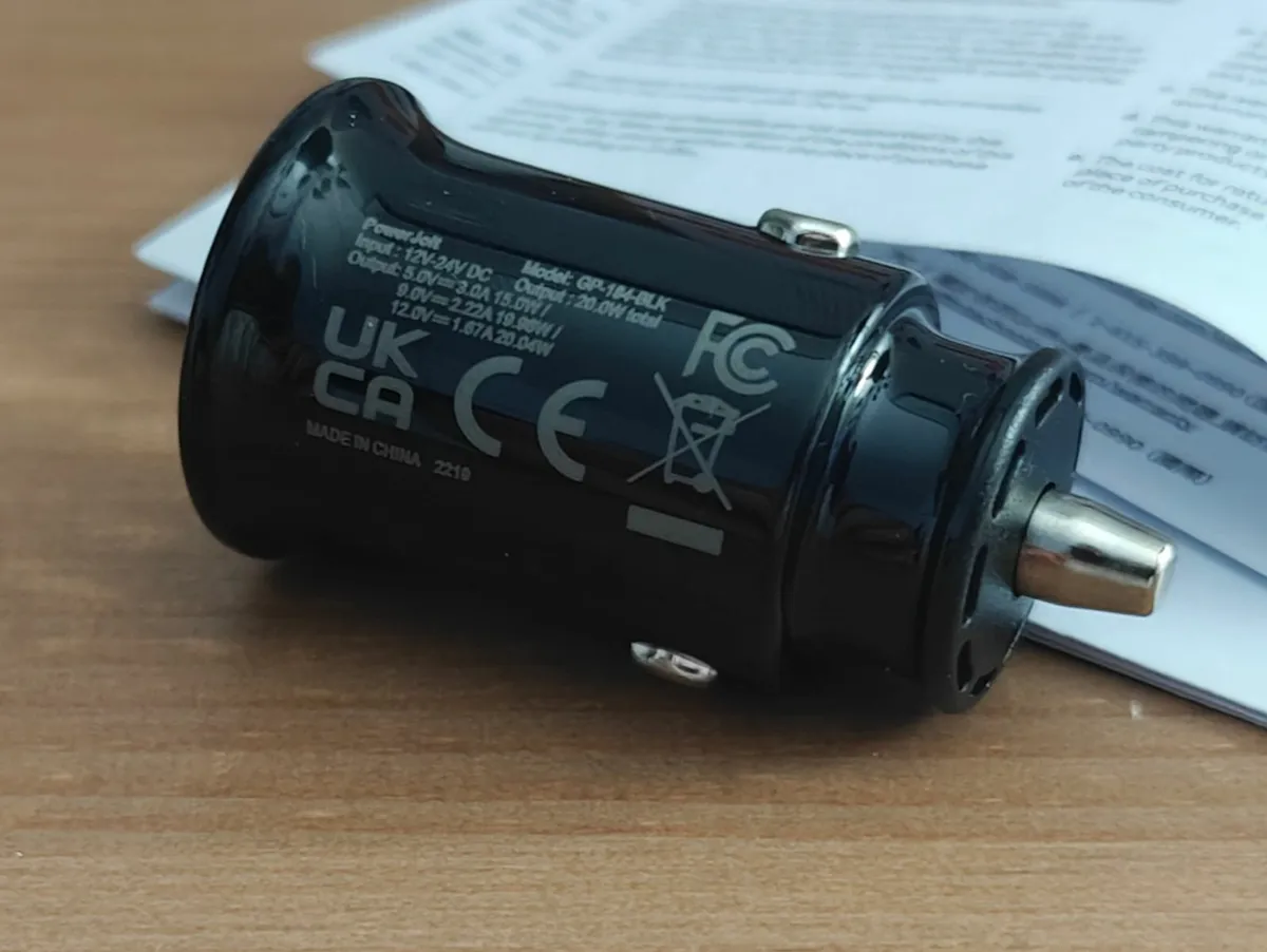 🚗 Griffin USB-C PD Car Charger 20W + USB-C to USB - Image 4