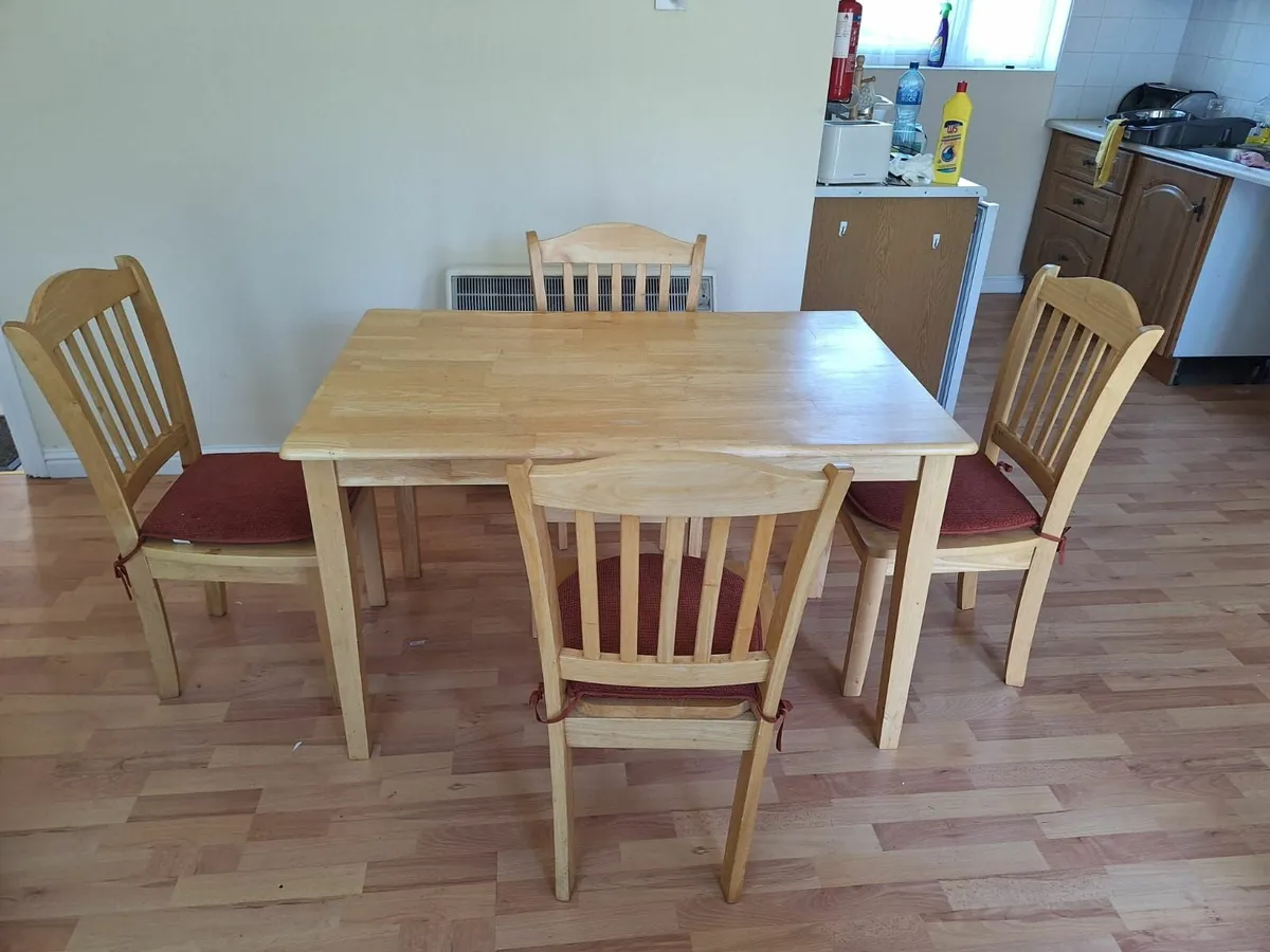 Table and 4 Chairs - Image 2