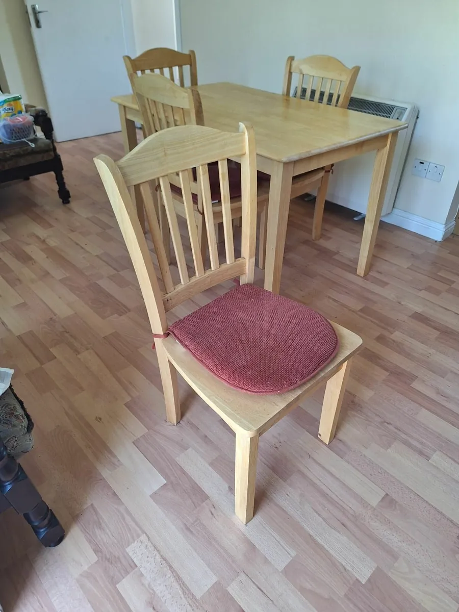 Table and 4 Chairs - Image 3