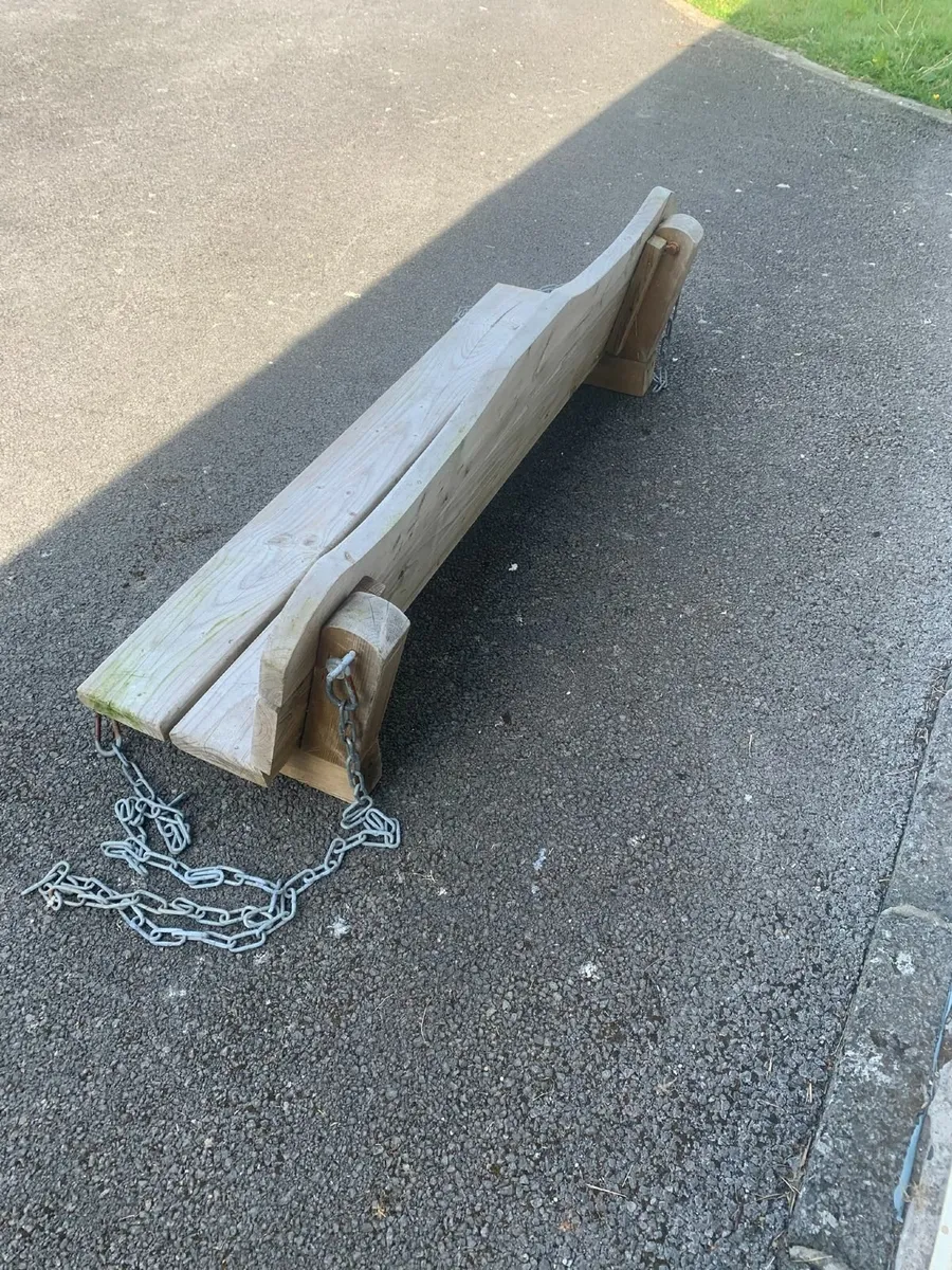 Wooden swing seat - Image 3