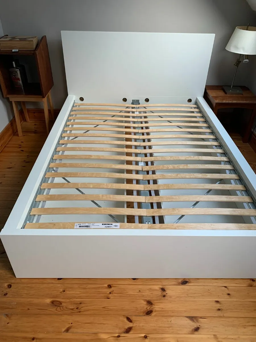 Ikea Double bed and 4 storage drawers - Image 1