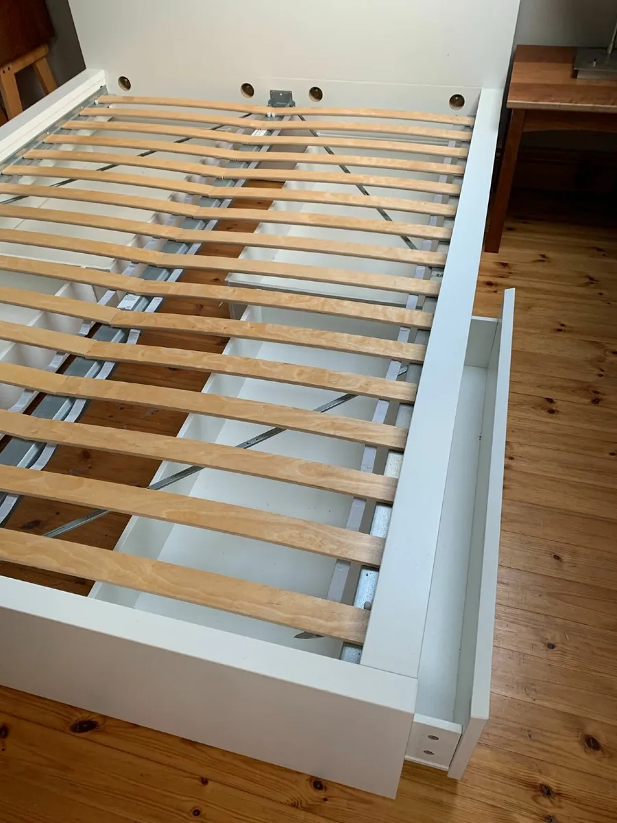Ikea Double bed and 4 storage drawers - Image 3