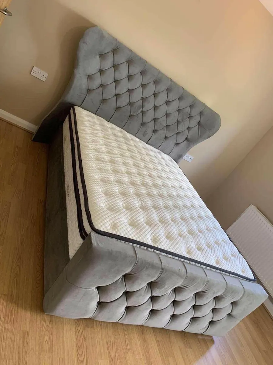 ⚡️NEW WINGBACK (4FT6) BEDS ONLY €500⚡️ - Image 1