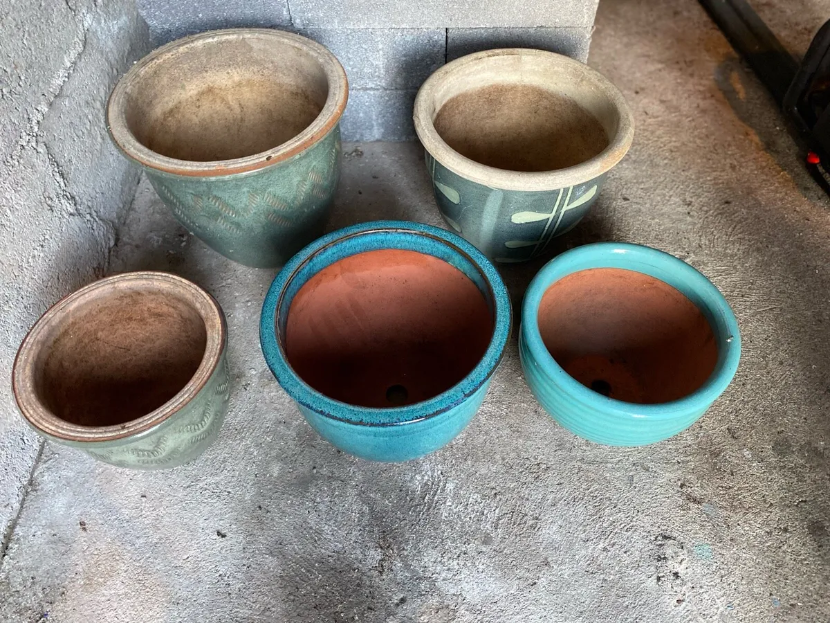 Flower Pots x 5 - Image 1