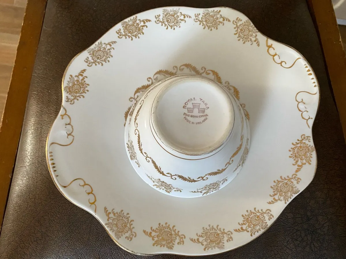 Vintage Royal Tara Serving plate & Sugar bowl - Image 4