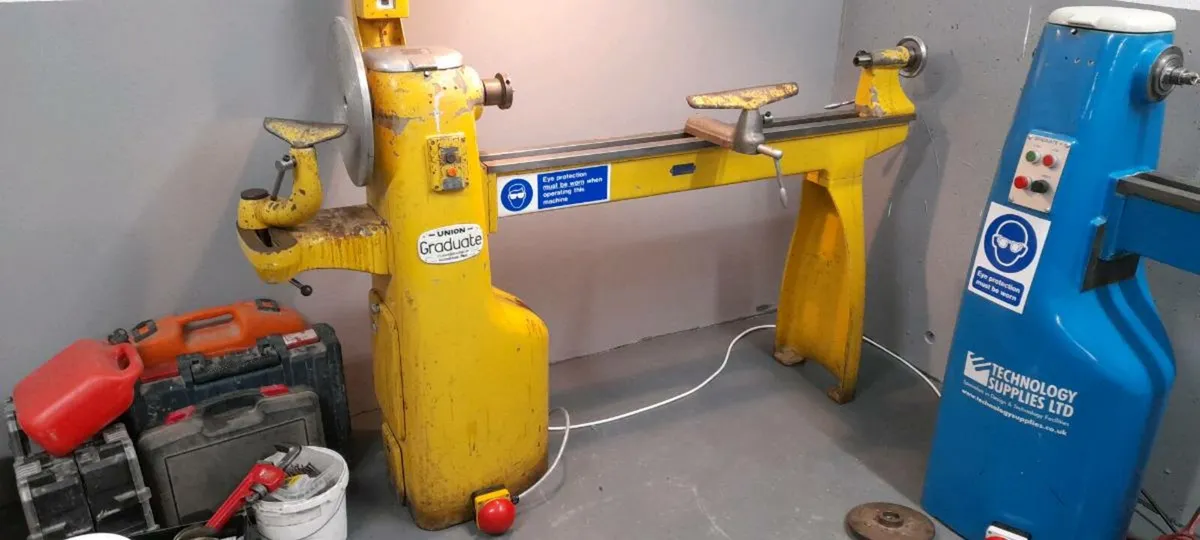 Union graduate woodturning lathe - Image 4