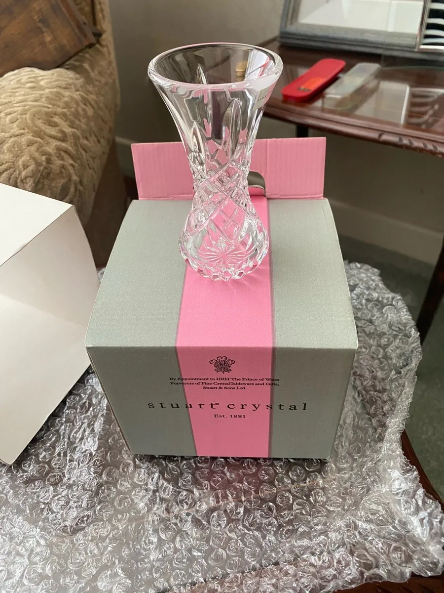 Stuart Crystal Vase - Shaftesbury 4inch Daff Vase - Image 1