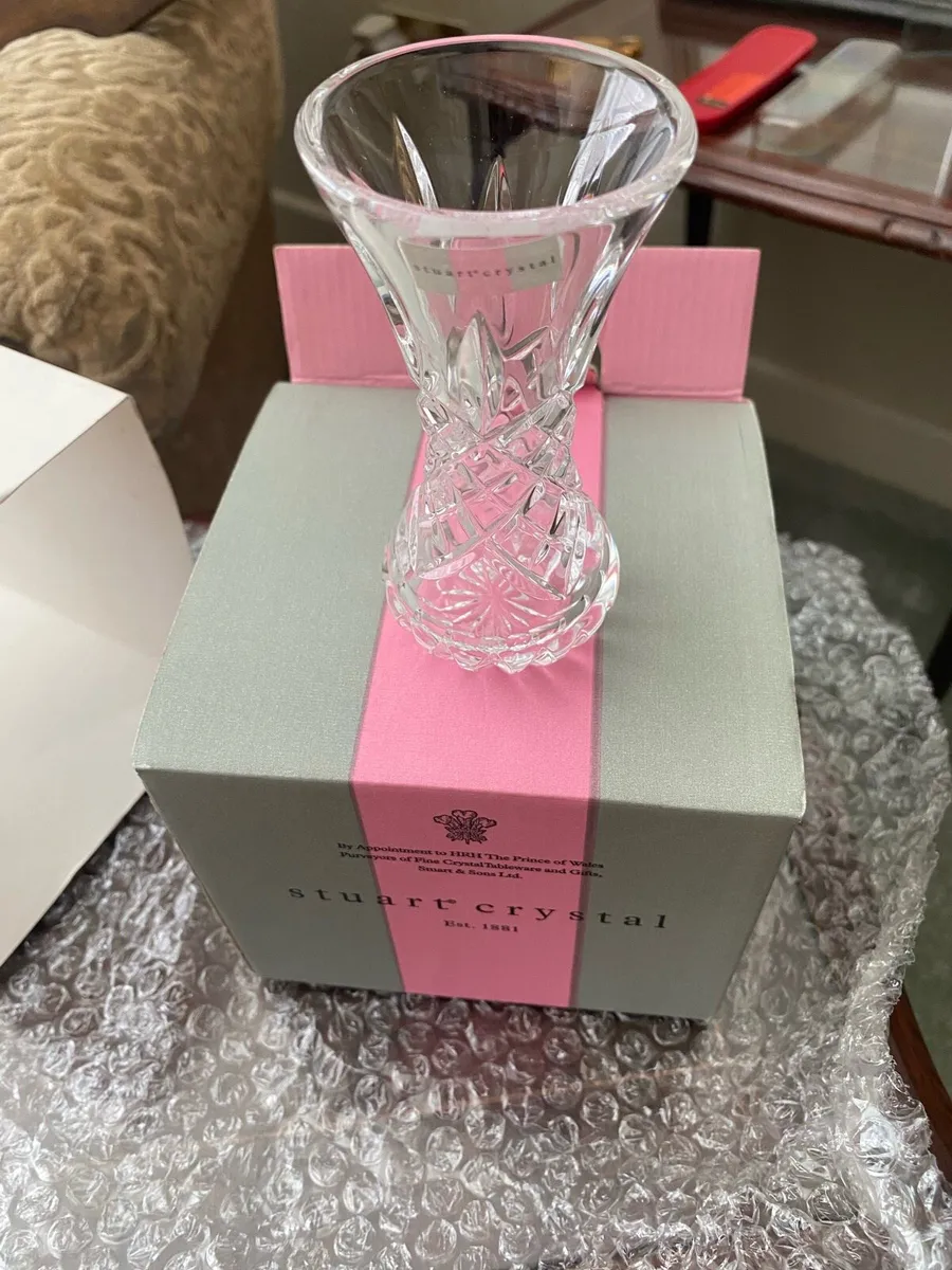 Stuart Crystal Vase - Shaftesbury 4inch Daff Vase - Image 2