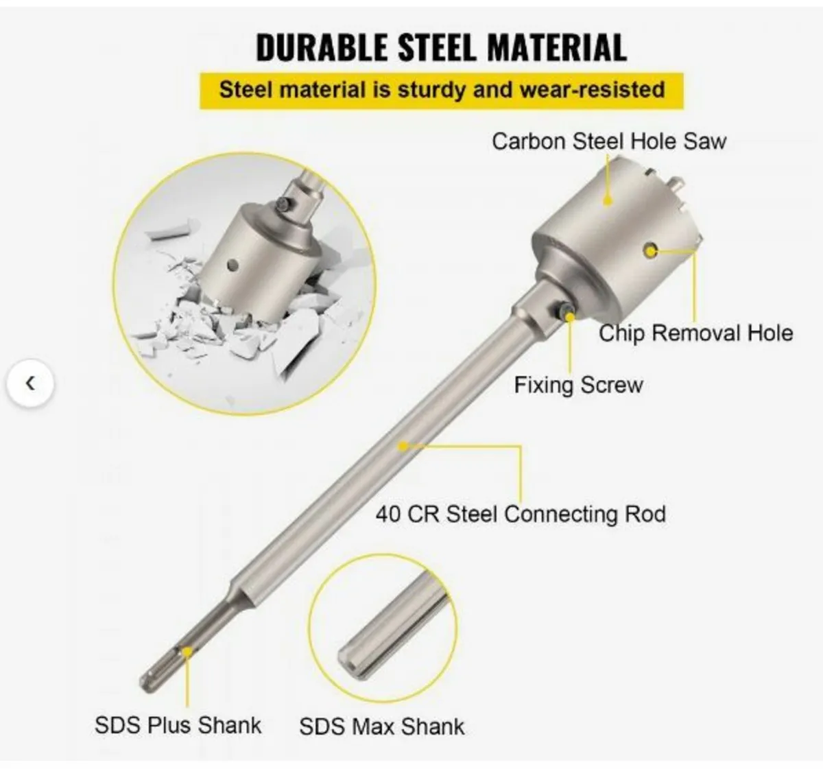 Concrete Hole Saw Kit - Image 2