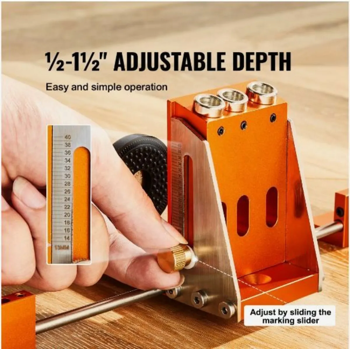 Pocket Hole Jig Kit, 34 Pcs Pocket Hole - Image 4